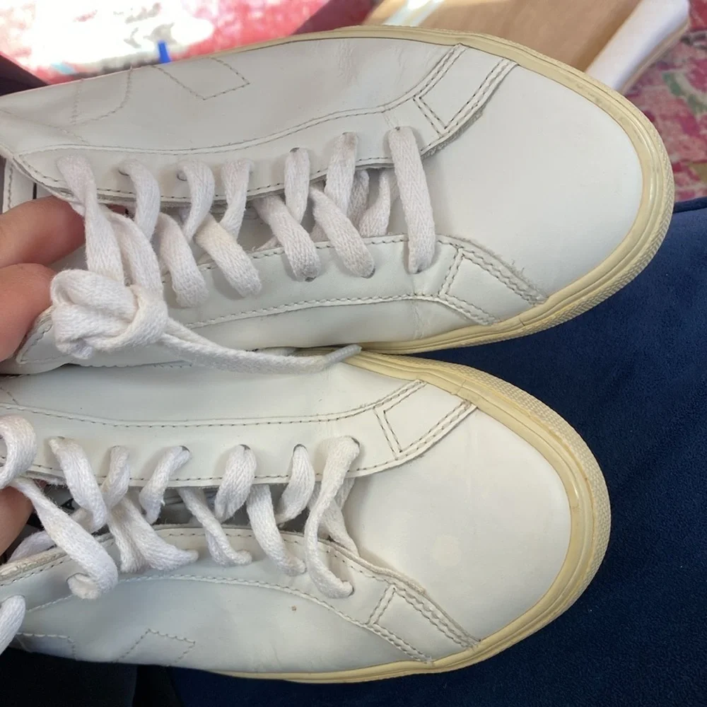 Veja / Esplar Leather sneakers in Extra-White 38  7